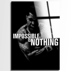 Poster muhammad ali impossible is nothing - Etsy 日本