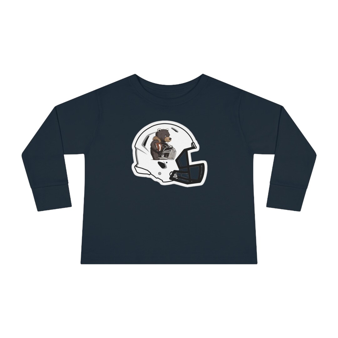 Bear Football Helmet Toddler T-shirt - Etsy