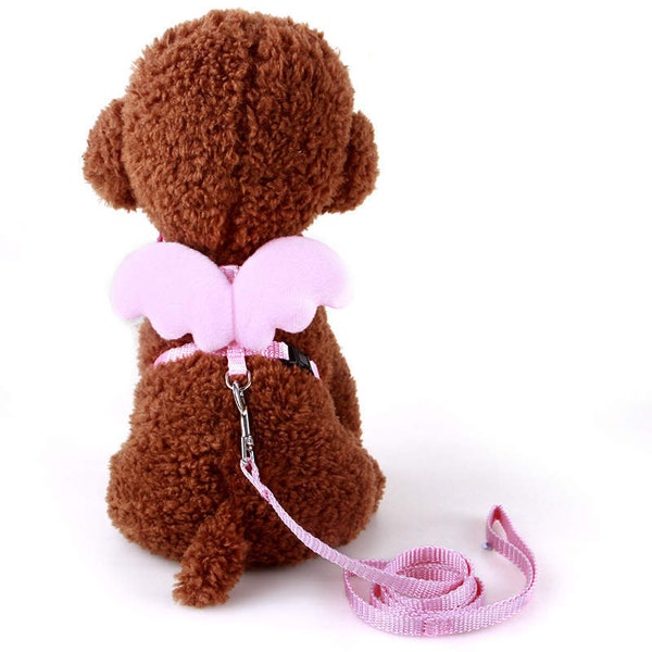 Cute and Adorable Colorful Angel Wings Harness+Leash for Dogs and Cats ***FREE SHIPPING***