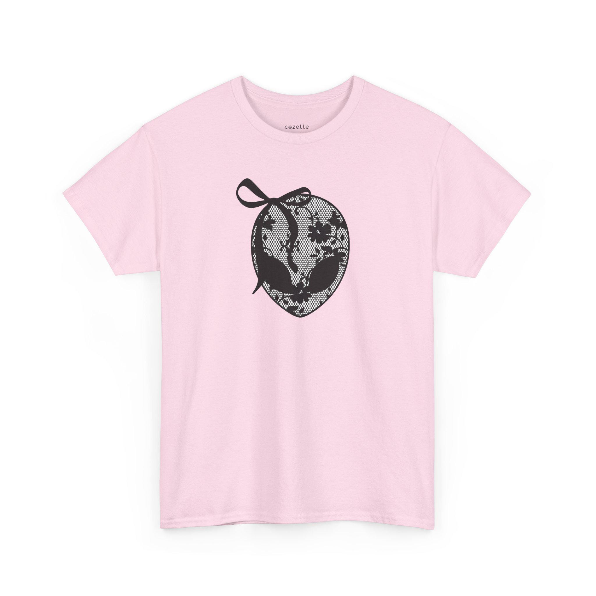 Alien Lace Couture Tee | Edgy Alien Head Graphic Tee | Black & White ...