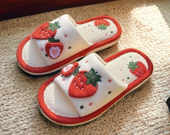 House Slippers, Strawberry Shortcake, Cute Slippers, Slippers Women, Fuzzy Slippers, Slides, Home Slippers, Fruit