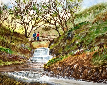 Love over the Sychryd Cascade - Pontneddfechan (Brecon Beacons in Wales)