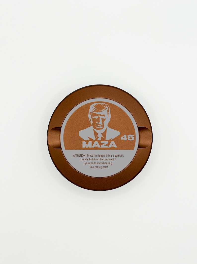 Metal Zyn Can, Custom Snus Container, Metal Snus Can, Dip Can, Gift For Zyn, Nicotine Pouches Tin, ZYN, Gift, zyn container, America Zyn container, nicotine container, Zyn case, ZYN Case, ZYN Storge, lip pillow case, Donald Trump, MAGA, Republican