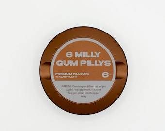 Edición 009: 6 MILLY Metal Snus Can, Contenedor de Metal para Zyn, ON, Velo, o Lucy, Contenedor de Snus, Contenedor de Tabaco, Lata de Inmersión, Regalo para él