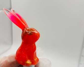 Hot pink resin “playboy” bunny wine or liquor bottle stopper - free shipping!