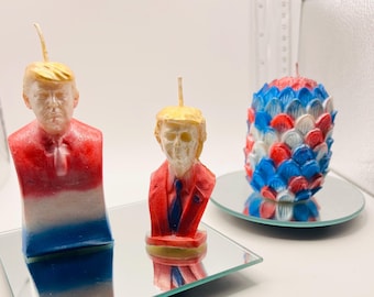 MAGA Trump 3D handmade soy wax 3 piece candle set with free shipping!