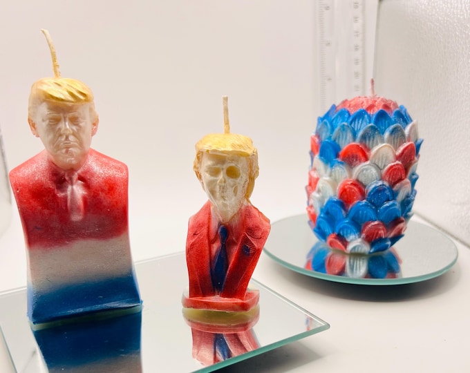 MAGA Trump 3D handmade soy wax 3 piece candle set with free shipping!