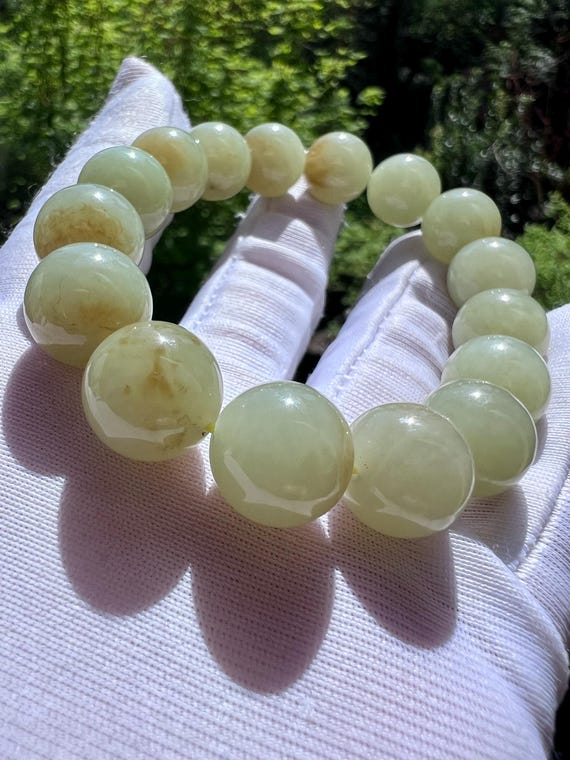 12mm Certified natural brown white nephrite bracelet/bluish white and brown color天然糖青白玉 蓝青玉俏糖玉手串 双色玉 #5010 微蓝调