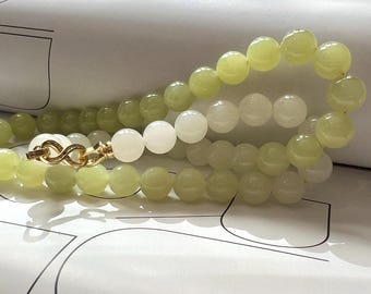 ネフライト翡翠ひょうたんペンダントネックレス：グリーン翡翠、18金 