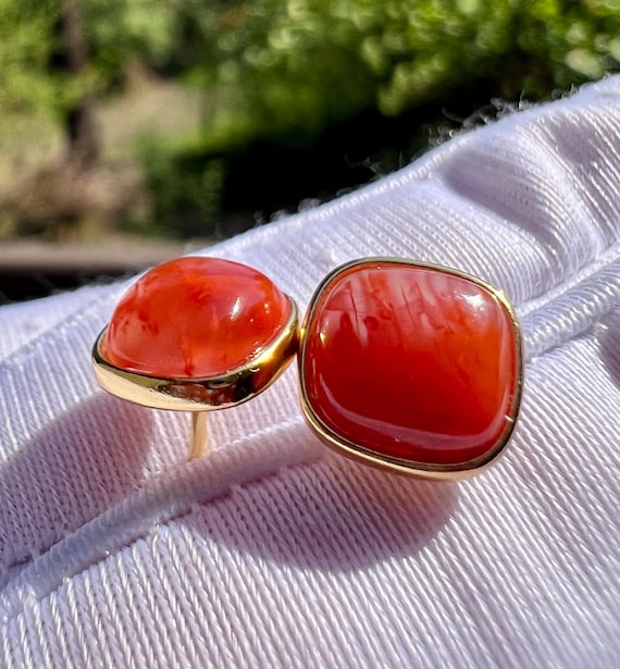 Certified natural Sichuan Nanhong agate earrings/Southern Red Agate square stud earrings/sterling silver天然精品川料南红耳钉/纯银镶嵌#4952 方块耳钉