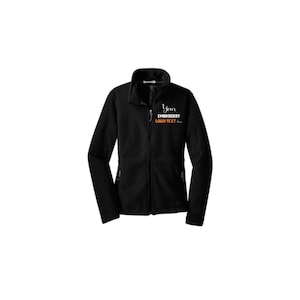 Ladies fleece jacket, full zip jacket, ladies jacket, gifts for her, embroidered coat, personalized jacket