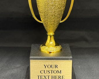 Mini Gold Loving Cup Trophy: Personalized Engraving, 6" Award