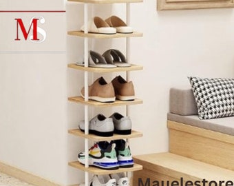 7 Tier Wooden Shoe Organizer | Rustic Shoe Rack | Shoe Bench |Tier Rack | Shoe Storage Shelf | Entryway Shoe Rack | Shoe Rack | Shoe Holder