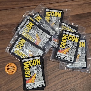 CrawlCon Badge BLEM Dungeon Crawler Carl-inspired litrpg PVC Patch