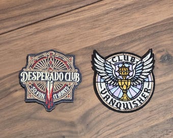デスペラードクラブとクラブヴァンキッシャーのパッチセット、ダンジョンクローラーカールにインスパイアされたライトRPGパッチ