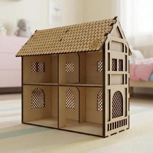Large Wooden Dollhouse