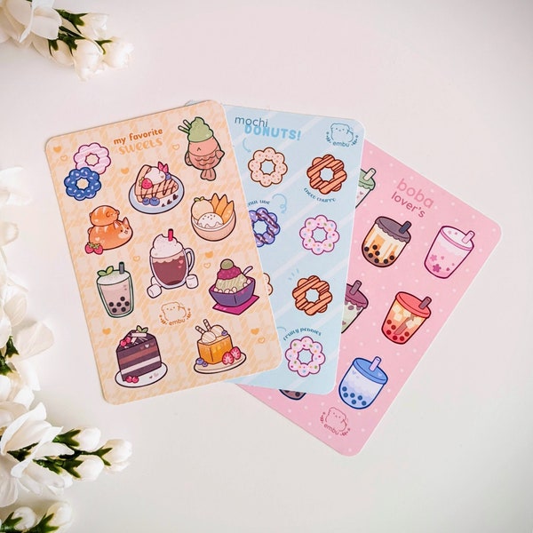 Sweet Kawaii Sticker Sheet Sets