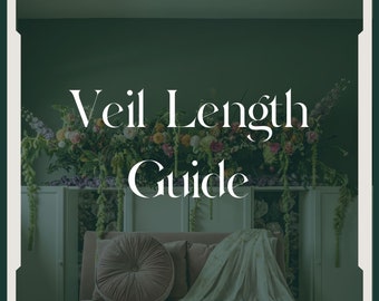 Veil Length Guide By Something Unique Wedding Boutique | Wedding Veils | Bridal Hair Accessories | Digital File