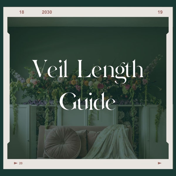 Veil Length Guide By Something Unique Wedding Boutique | Wedding Veils | Bridal Hair Accessories | Digital File