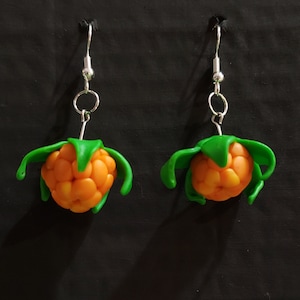 Cloudberry (Rubus Chamaemorus) Earrings