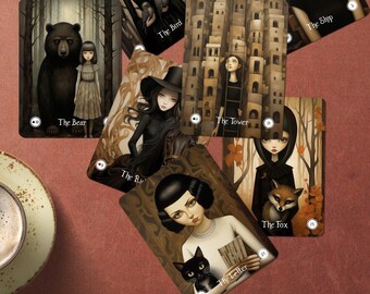Spooky Dolls Lenormand Deck, Gothic Divination Cards