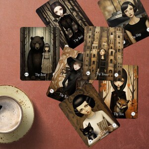 Baralho Lenormand, Cartas de adivinhação, Grande Tableau Lenormand, Baralho Oracle, Lenormand gótico, Cartas escuras, Cartas Lenormand, Cartas Oracle