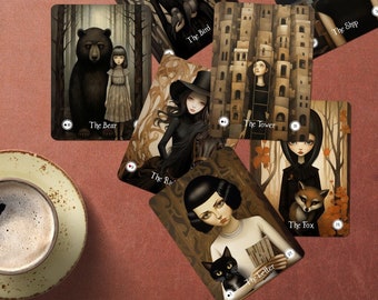 Lenormand Deck, Fortune Telling cards, Grand Tableau Lenormand, Oracle Deck, Gothic Lenormand, Dark Cards, Lenormand Cards, Oracle cards