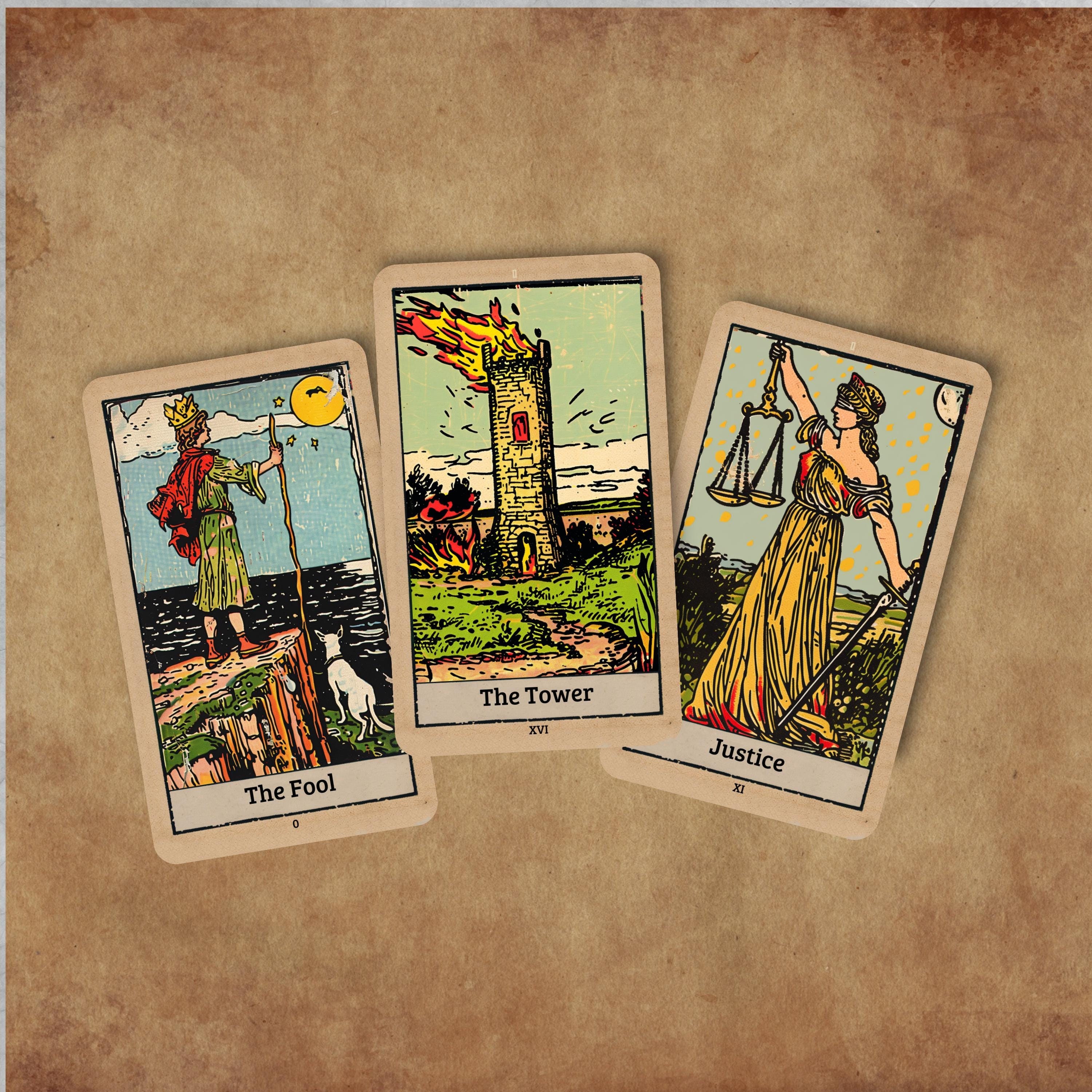 Pam's Vintage Tarot Borderless Text edt