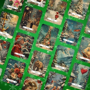 Ornamented Lenormand Deck, Christmas Lenormand Cards, Vintage Divination Tools, Lenormand for Beginners, Holiday Oracle Gifts