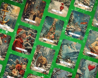 Ornamented Lenormand Deck, Christmas Lenormand Cards, Vintage Divination Tools, Lenormand for Beginners, Holiday Oracle Gifts