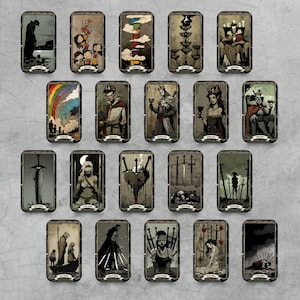 Witchy Tarot Deck, Raider Waite Tarot, Black Tarot Cards, Tarot for Beginners, Divination Tools, Black Halloween Gifts, Dark Fantasy Oracle
