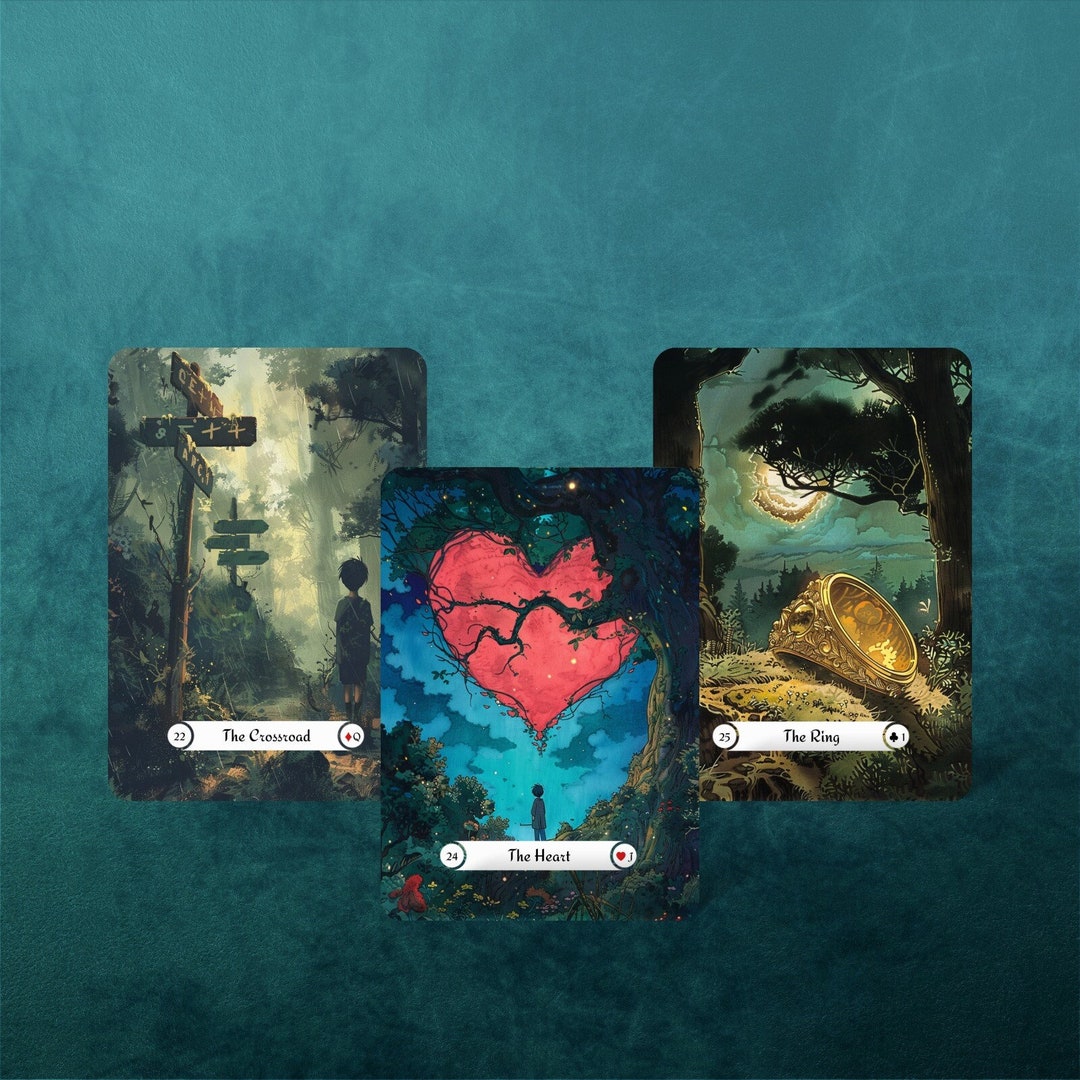 Mystical Lenormand Deck, Fairy Tale Oracle Cards, Divination Tools ...