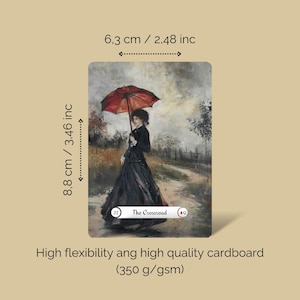 Oil Paint Style Lenormand Cards, Unique Oracle Card, Grey Lenormand Deck, Divination Tools, Picturesque Tarot, Beginners Lenormand Guidebook