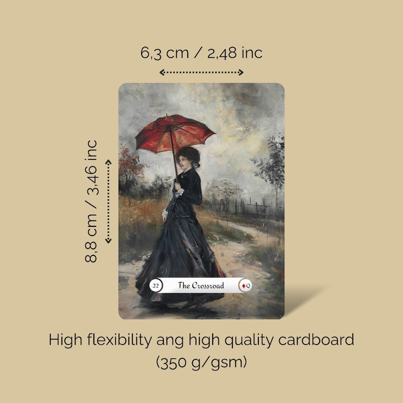 Oil Paint Style Lenormand Cards, Unique Oracle Card, Grey Lenormand Deck, Divination Tools, Picturesque Tarot, Beginners Lenormand Guidebook