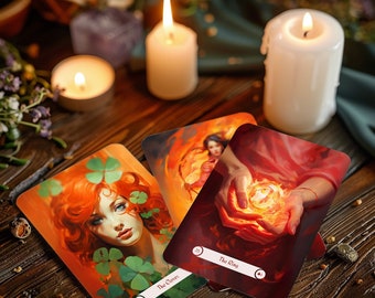 Lenormand Deck, Fortune Telling cards, Grand Tableau Lenormand, Fiery Lenormand, Colorful Oracle Deck, Divination Tools, Lenormand Cards