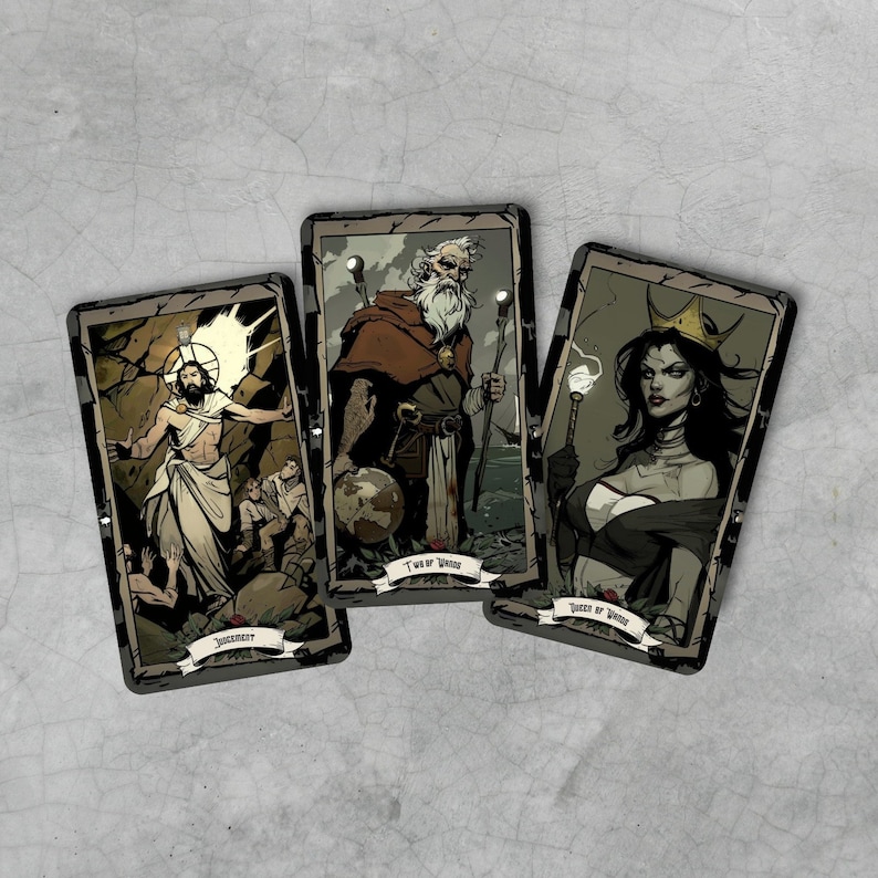 Witchy Tarot Deck, Raider Waite Tarot, Black Tarot Cards, Tarot for Beginners, Divination Tools, Black Halloween Gifts, Dark Fantasy Oracle
