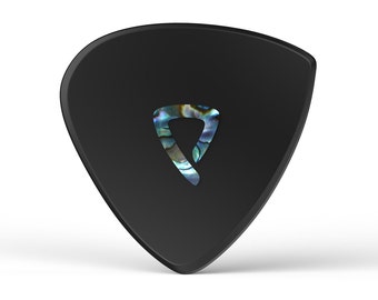 Tri-Tip Mini Black carbon fiber reinforced PEEK guitar plectrum