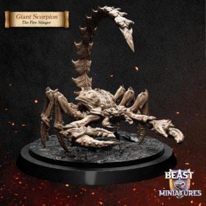 Giant Scorpion | Beast Miniatures | Dungeons and Dragons | Tabletop | Role Playing | D&D | Miniatures | Fantasy | Game |