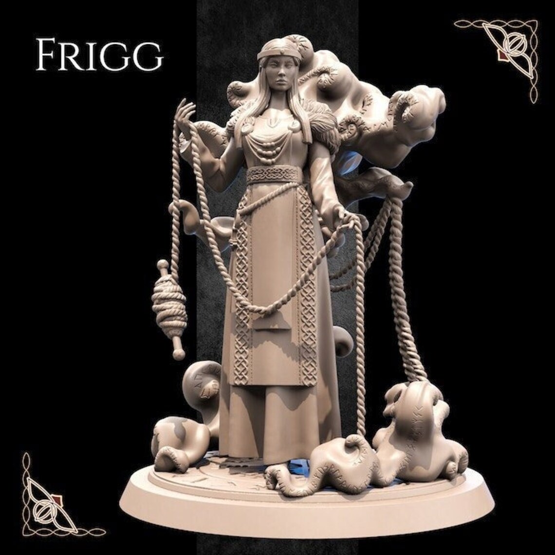 Frigg Beast Miniatures Norse Gods Valhalla Altar Piece Pagan Gods ...
