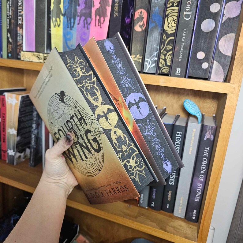 The Empyrean Hardcover Sprayed Edge Special Edition by Rebecca Yarros Fourth Wing & Iron Flame