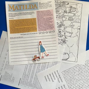 Matilda Movie Sticker and Activity Set - Etsy