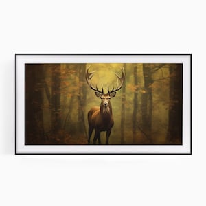 Deer Samsung The Frame TV Art, Samsung Art TV, Descarga digital para Samsung Frame, Deer Digital art
