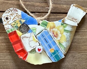 Sweet Hanging Bird Mosaic