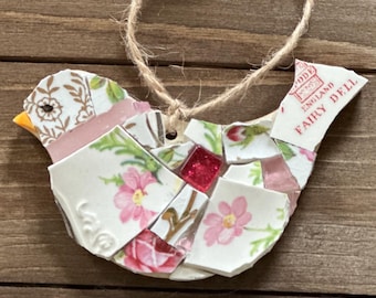 Sweet Hanging Bird Mosaic