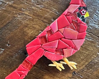 Mosaic Cardinal Fridge Magnet