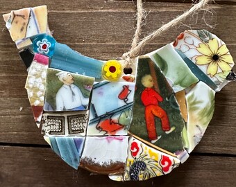 Sweet Hanging Bird Mosaic
