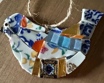 Sweet Hanging Bird Mosaic