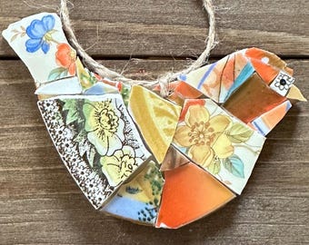 Sweet Hanging Bird Mosaic