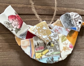Sweet Hanging Bird Mosaic