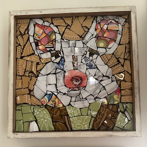 Mosaic Whimsical Pig